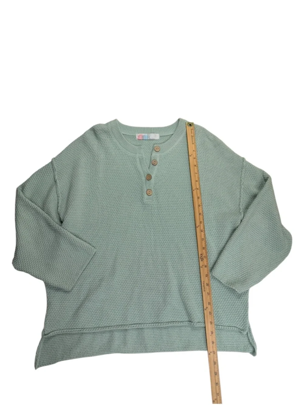 Free People Hailee Waffle Knit Lounge Set Sage Green Small 2 Piece